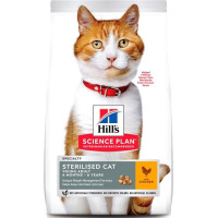 Сухой корм для стерилизованных кошек Hills Prescription Diet Feline Adult Young Sterilised Cat 300 гр (курица)