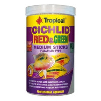 Сухий корм для акваріумних риб Tropical в паличках «Cichlid Red & Green Medium Sticks» 1 л (для всіх цимлід)