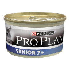 Purina Pro Plan Senior 7+ консерви для кішок за 7 років, з тунцем 85г*24шт