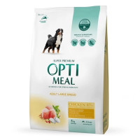 OPTIMEAL сухий корм для собак великих порід, з куркою 1.5 кг