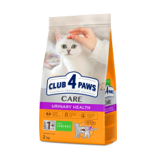 Сухой корм для кошек при заболеваниях мочевыводящих путей Club 4 Paws Premium Urinary 2 кг (курица)