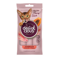 DELICKCIOUS™ кремові ласощі для котів – дорада з додаванням папаї (4х15 г)