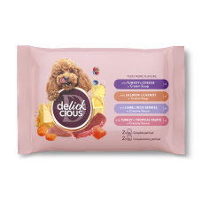 Набір №1 DELICKCIOUS™ для дорослих собак, 2 смаки*85 г та 2 смаки*80 г