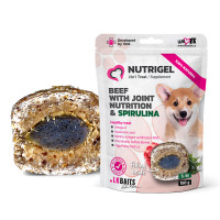 Функциональные лакомства LK Baits Pet Nutrigel Beef S-M для собак для суставов с говядиной и спирулиной (Ø 15 мм), 150 г