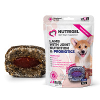 Функциональные лакомства LK Baits Pet Nutrigel Lamb S-M для собак для суставов с ягненком и пробиотиками (Ø 15 мм), 150 г