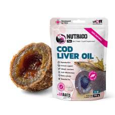 Функціональні ласощі LK Baits Pet Nutrigo Cod Liver Oil S-M для собак середніх порід з олією печінки тріски (Ø 20 мм), 170 г