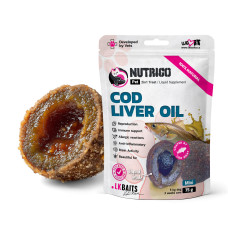 Функціональні ласощі LK Baits Pet Nutrigo Cod Liver Oil Mini для собак середніх порід з олією печінки тріски (Ø 15 мм), 75 г