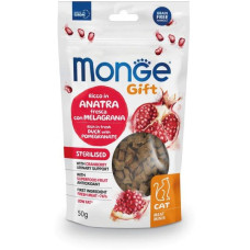 Ласощі Monge Gift Cat Sterilised для котів качка з гранатом 50г