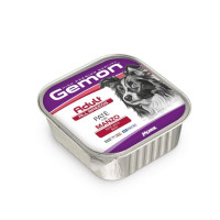 Вологий корм для собак Gemon dog wet Adult паштет яловичина 150гр*24шт
