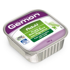 Вологий корм для собак Gemon dog wet Adult шматочки в паштеті ягня 150гр*24шт
