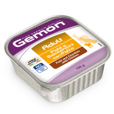Вологий корм для собак Gemon dog wet Adult паштет зі шматочками курка 150гр*24шт