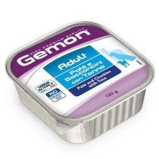 Вологий корм для собак Gemon dog wet Adult шматочки в паштеті тунець 150гр*24шт