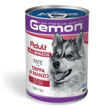 Вологий корм для собак Gemon dog wet Adult паштет з яловичим рубцем 400 гр