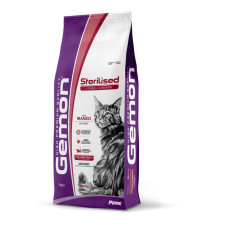 Сухий корм Gemon Cat Sterilised with Beef  для котів, з яловичиною 7кг