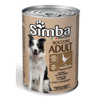 Вологий корм для собак Simba dog wet шматочки в желе дичина 415гр*24шт