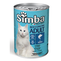 Вологий корм для кішок Simba cat wet шматочки в желе, тунець 415 гр