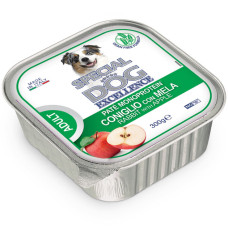 Вологий корм Monge SDE Dog Fruit для собак, монопротеїн, кролик з яблуками 150 г х 24шт