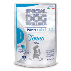 Вологий корм Monge SDE Dog Puppy & Junior для цуценят з тунцем 100г х 24шт