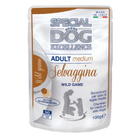 Вологий корм Monge SDE Dog Medium Adult  для собак, з дичиною 100г х 24шт