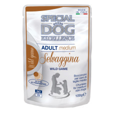 Вологий корм Monge SDE Dog Medium Adult  для собак, з дичиною 100г х 24шт