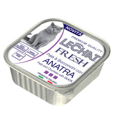 Вологий корм LeChat Cat Wet Fresh для котів, з качкою 100г х 32шт