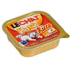Вологий корм Monge LC Cat Wet Adult для котів, паштет з яловичиною та куркою 100г х 32шт