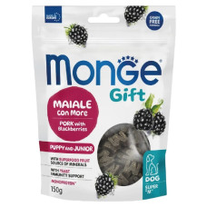 Ласощі Monge Gift Dog Puppy and Junior для цуценят свинина з ожиною 150г