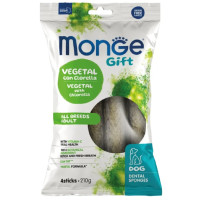 Лакомство Monge Gift Dental Star All breeds из хлорелы и перечной мяты 210г