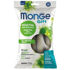 Ласощі Monge Gift Dental Star All breeds з хлорели та перцевої м'яти 210г