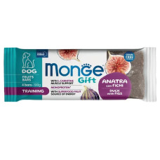 Ласощі Monge Gift Dog Training для собак качка з інжиром 100г