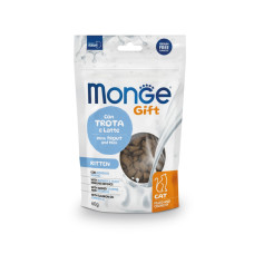 Ласощі Monge Gift Cat Kitten для кошенят форель і молоко 60г