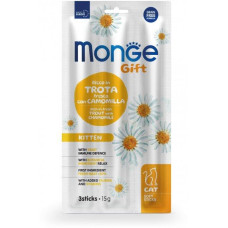 Ласощі Monge Gift Cat Kitten для кошенят форель з ромашкою 15г