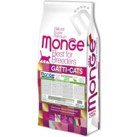 Сухий монопротеїновий корм для кішок Monge (Монж) cat Adult з кроликом 10 кг