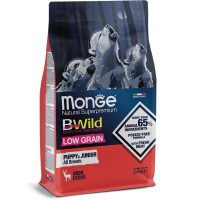 Сухий корм для цуценят Monge (Монж) BWild Low Grain Puppy & Junior оленина 15 кг