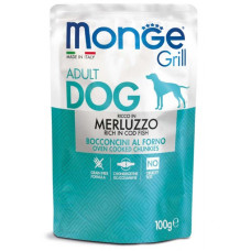 Вологий корм для собак Monge (Монж) dog GRILL з тріскою 100гр*24шт