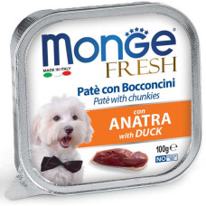 Вологий корм Monge Dog Fresh з качкою, 100 г*32 шт