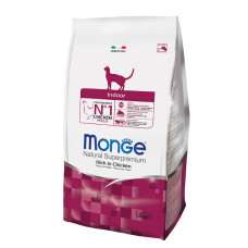 Сухий корм для домашніх кішок Monge (Монж) cat Indoor з куркою 1.5 кг