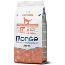 Сухий корм Monge Cаt Adult, для дорослих кішок, з лососем, 1.5 кг