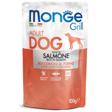 Вологий корм для собак Monge (Монж) dog GRILL з лососем 100гр*24шт