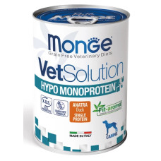 Monge Dog VetSolution Hypo Duck для собак лікувальна дієта при харчовій непереносимості з качки 400г