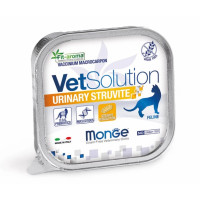 Вологий корм Monge Vetsolution Urinary struvite Feline для котів для розчинення каменів струвитного типу 100г х 24шт