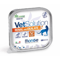 Влажный корм Monge Vetsolution Renal oxalate Feline для кошек при заболеваниях почек 100г х 24шт