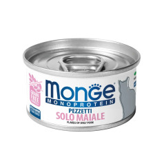 Вологий монопротеїновий корм для кішок Monge (Монж) cat MONOPROTEIN зі свининою 80гр*24шт