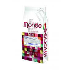 Сухий беззерновий корм для малих порід собак Monge (Монж) dog BWild Grain free Mini анчоус 15 кг