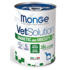 Вологий корм Monge Dog VetSolution Diabetic & Obesity для собак лікувальний при діабеті та контролю ваги 400г