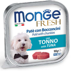 Вологий корм Monge Dog Fresh з тунцем, 100 г*32 шт