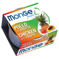Monge (Монж) Fruits Cat Adult - Вологий корм з куркою та фруктами для дорослих котів 80 г