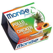 Monge (Монж) Fruits Cat Adult - Вологий корм з куркою та фруктами для дорослих котів 80 г