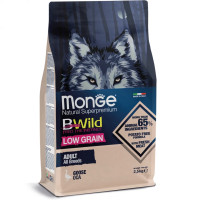 Сухий корм для собак Monge (Монж) BWild Low Grain м'ясо гусака 15 кг