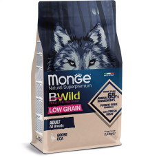 Сухий корм для собак Monge (Монж) BWild Low Grain м'ясо гусака 15 кг